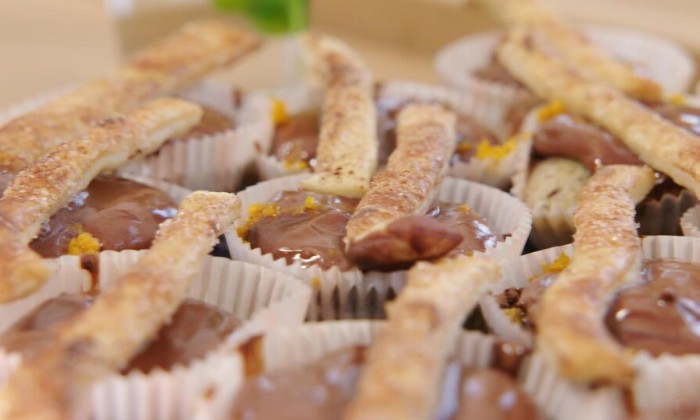 Sharon bakt chocolade muffins