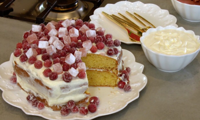 kersttaart met Turks fruit