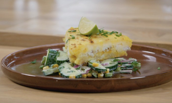 Sharon bereidt wat lekkers met cassave en vis