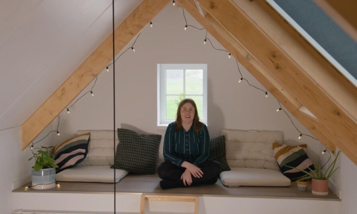 Melanie woont in een Tiny House bij haar grootouders