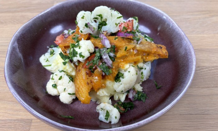 Visschotel met kabeljauw