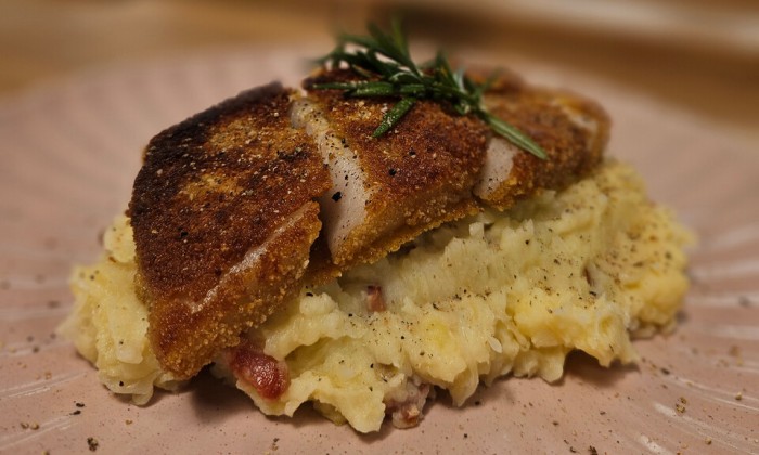 Winterse stamppot met zuurkool en spek