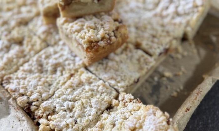 Appel kruimel plaattaart van Ramon Brugman