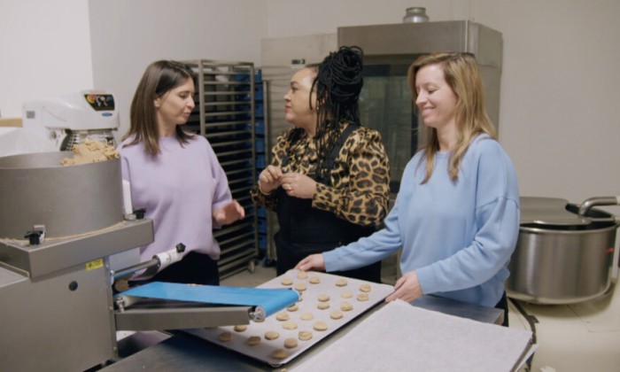 Plantaardige groene koekjes