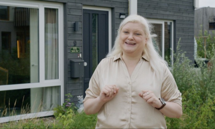 Lisanne's prefab huis van hout