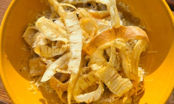 Pappardelle met Parmezaanse kaas en pastinaak