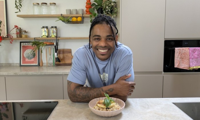 Bulgursalade met krokante knolselderij