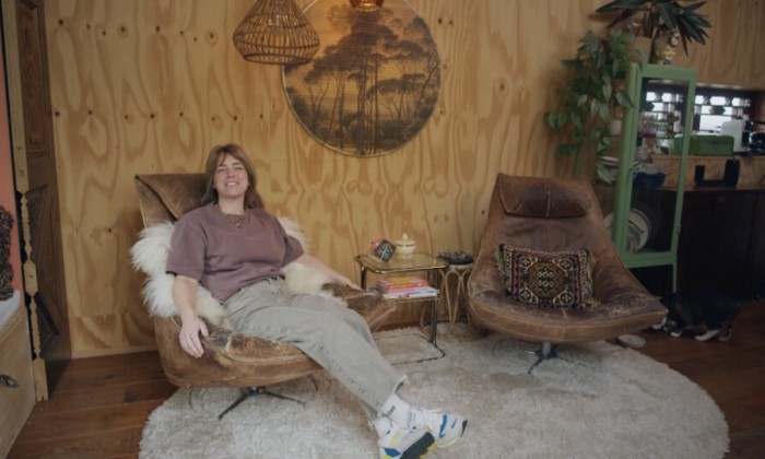 Bo in haar tiny house