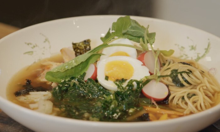 Soep van overgebleven groenten