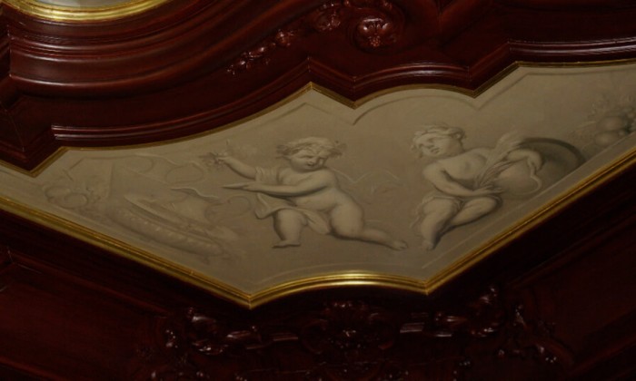 Engelen op het plafond