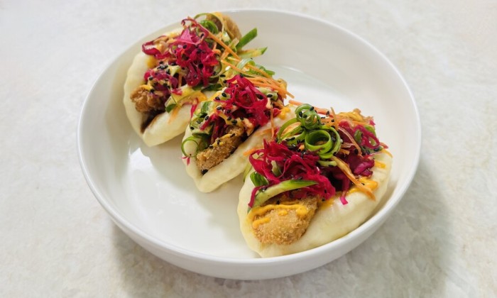 Buns met crispy oesterzwammen