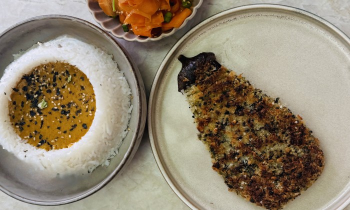 Aubergine schnitzel - Jetske van den Elsen