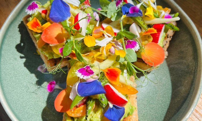 Kleurrijke sushi regenboog sushi