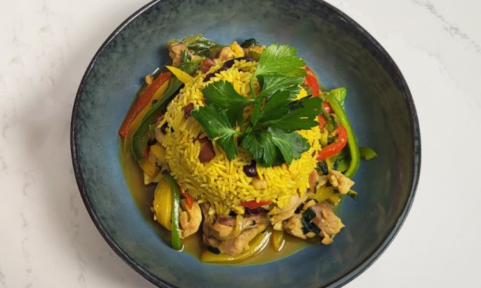 Paprikakip met rijst