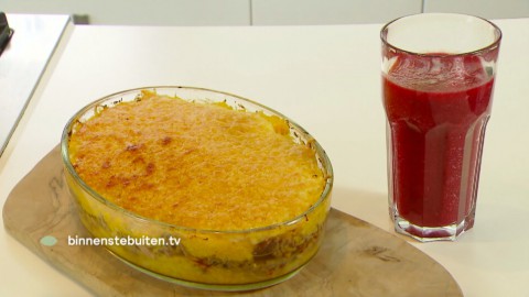 pompoenpuree met zuurkool uit de oven packshot pompoenpuree met zuurkool uit de oven
