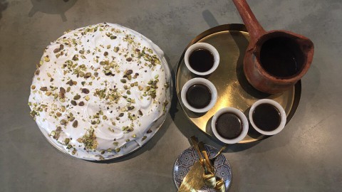 Pistache-meringue taart Pistache-meringue taart