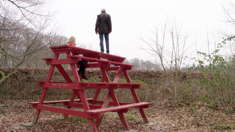Op Valentijnsdag lopen natuurgids Wybren en vrijwilliger Ria het Liefdespad in het Achterhoekse Ruurlo. Liefdespad Ruurlo